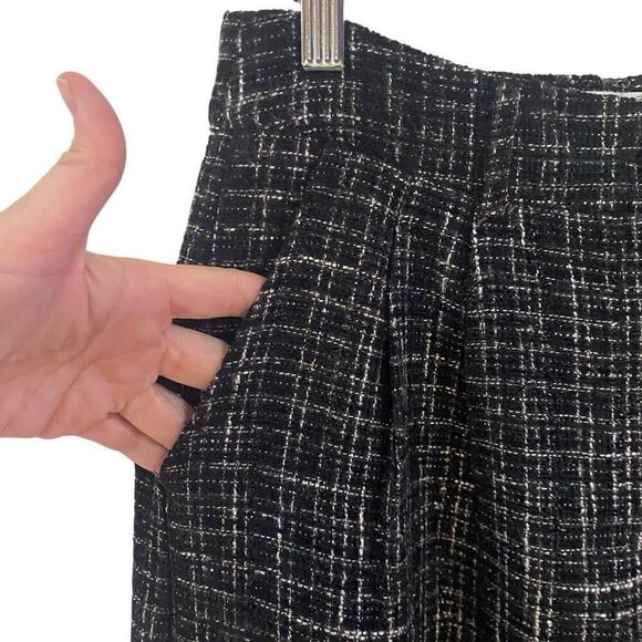 The Native One NWT wide leg adrielle tweed dress pants black medium - Picture 6 of 7